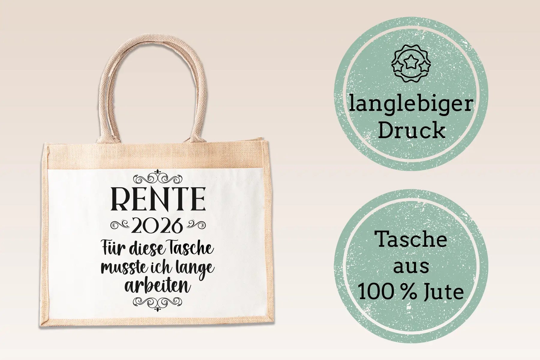 Jutetasche - Rente 2026