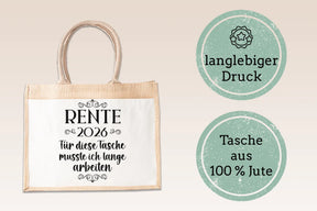 Jutetasche - Rente 2026