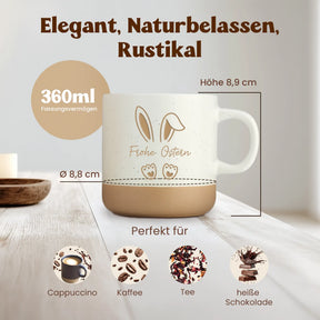 Steingut - Frohe Ostern mit Ohren