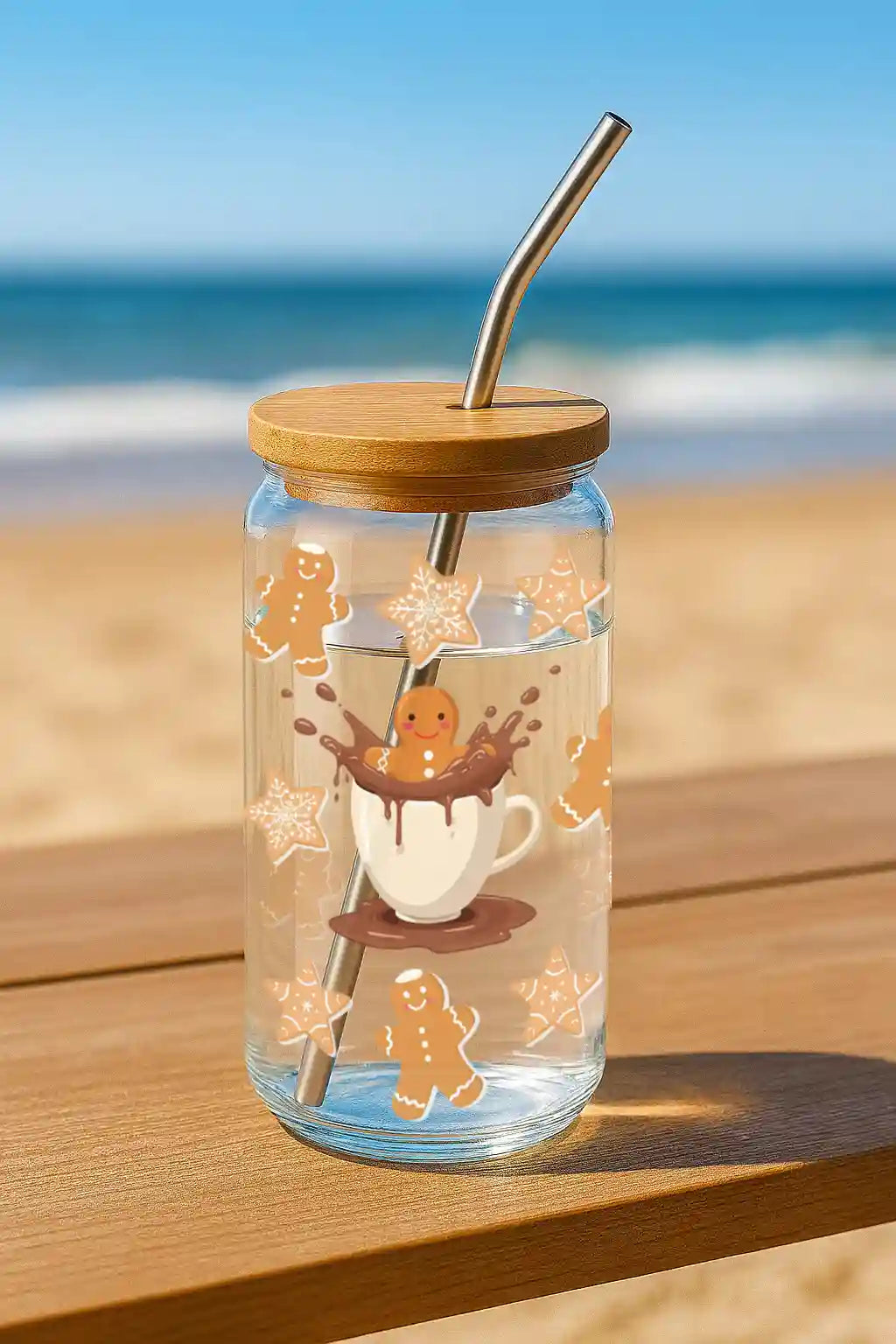 Glas mit Deckel - Lebkuchen