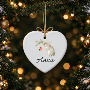 Ornament herz Tannenzweig basis