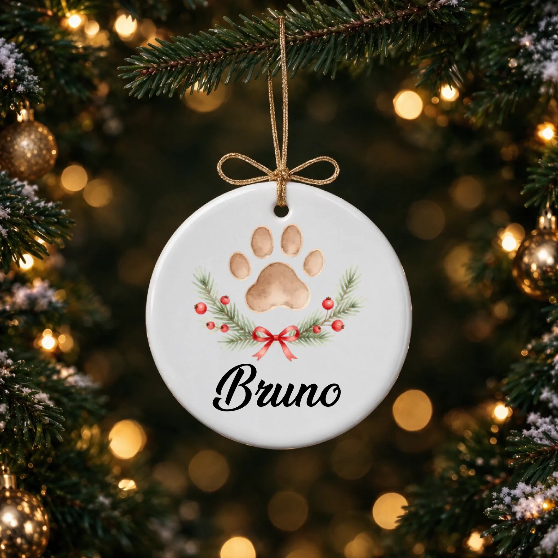 Ornament kreis Tannenzweig basis
