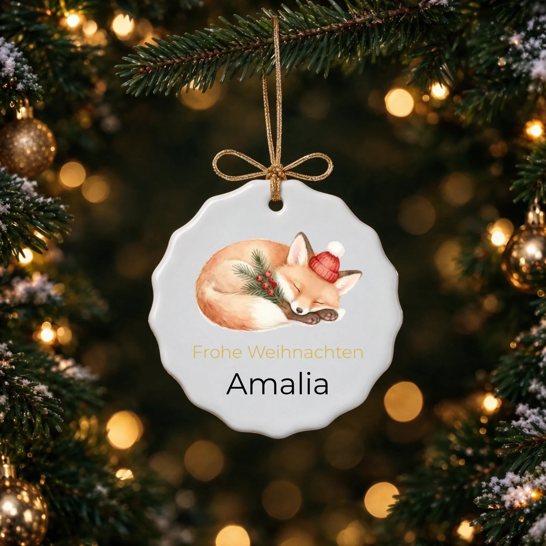 Ornament welliger-kreis Tannenzweig basis