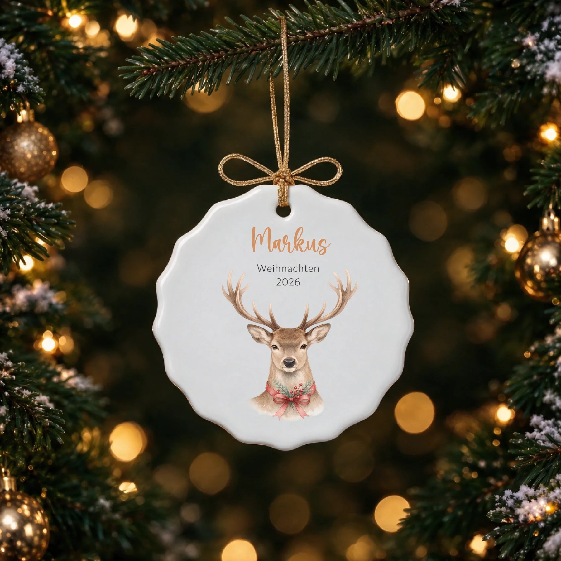 Ornament welliger-kreis Tannenzweig basis