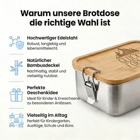 Brotdose - Glücksformel Bergblick und keine Termine