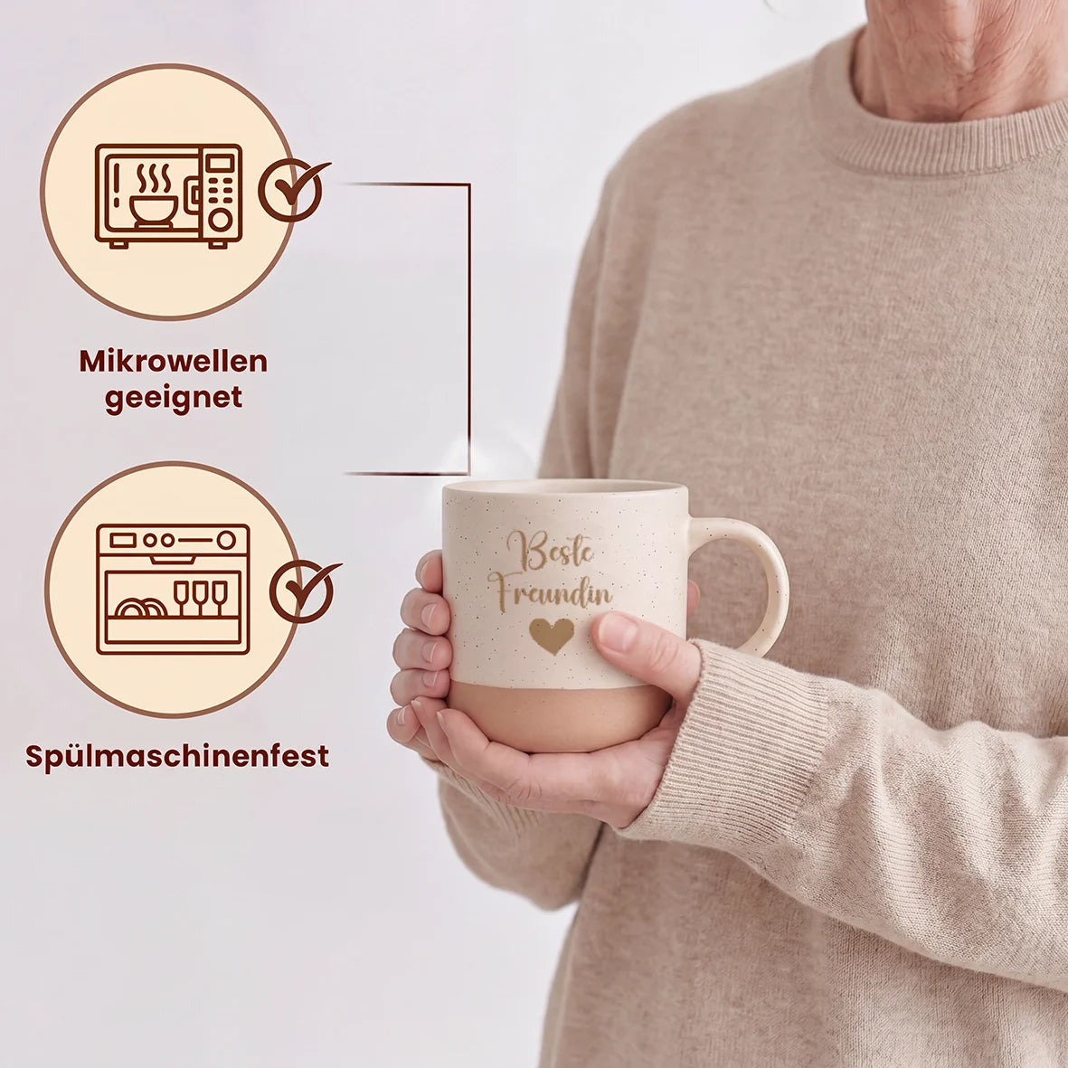 Geschenkset - Tasse + Tablett - Ein Kleines Dankeschön