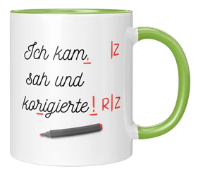 Tasse - Ich kam, sah und korrigierte
