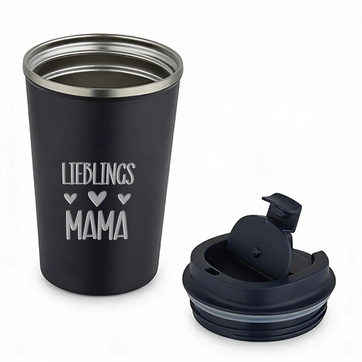 Thermobecher - Lieblings Mama - Schwarz