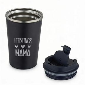 Thermobecher - Lieblings Mama - Schwarz