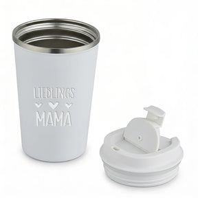 Thermobecher - Lieblings Mama - Weiss