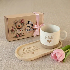 Geschenkset - Tasse + Tablett - Mamas Wertvolle Dinge