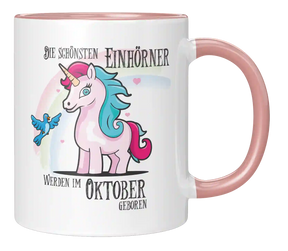 Tasse - Einhorn Monatstassen