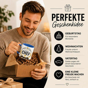 Tasse - Offiziell zertifizierter 5 Sterne Chef Danke für alles