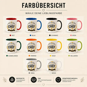 Tasse - Offiziell zertifizierter 5 Sterne Chef Danke für alles