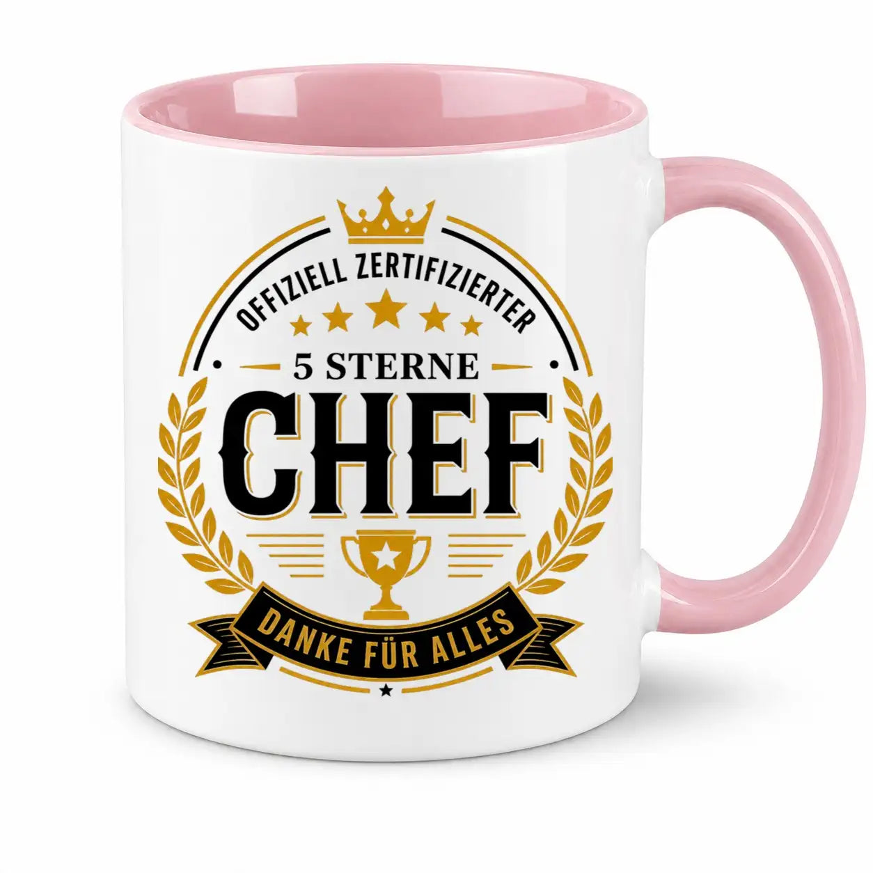 Tasse - Offiziell zertifizierter 5 Sterne Chef Danke für alles
