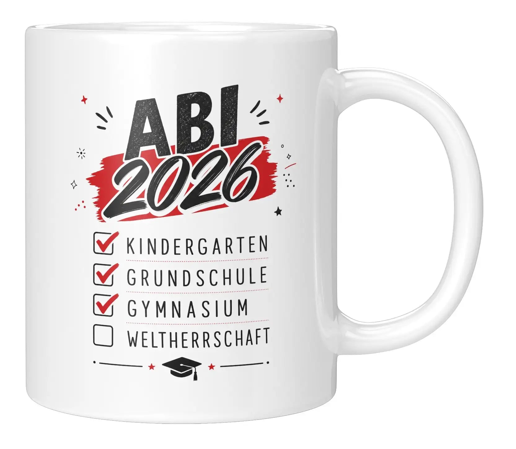 Tasse - Abi 2026 Kindergarten Grundschule Gymnasium Weltherrschaft