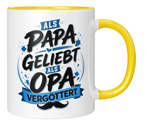 Tasse - Als Papa geliebt als Opa vergöttert