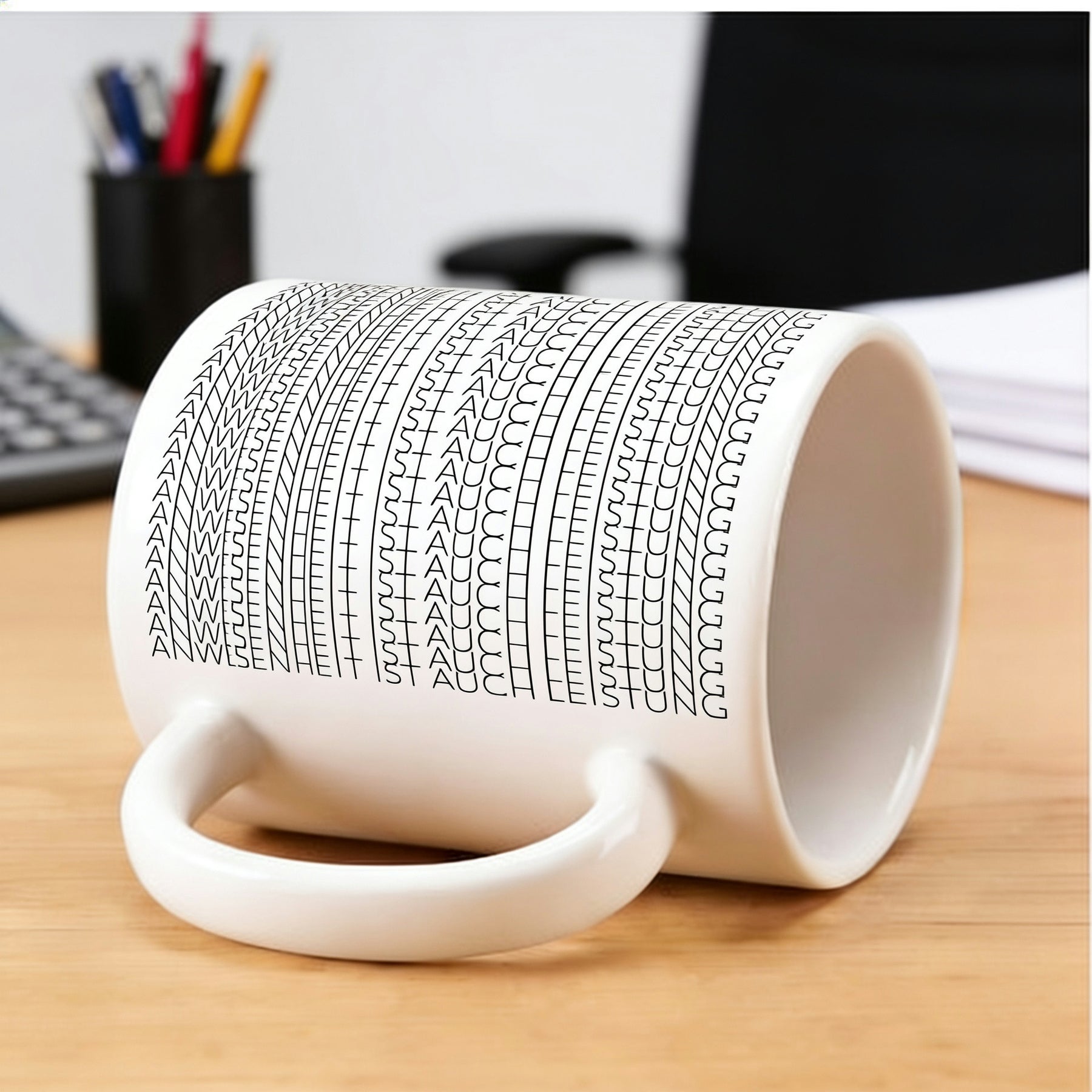 Tasse - Dekorative Nähstich-Muster
