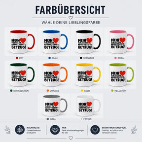 Tasse - Mein ❤ schlägt für Arbeitszeitbetrug!