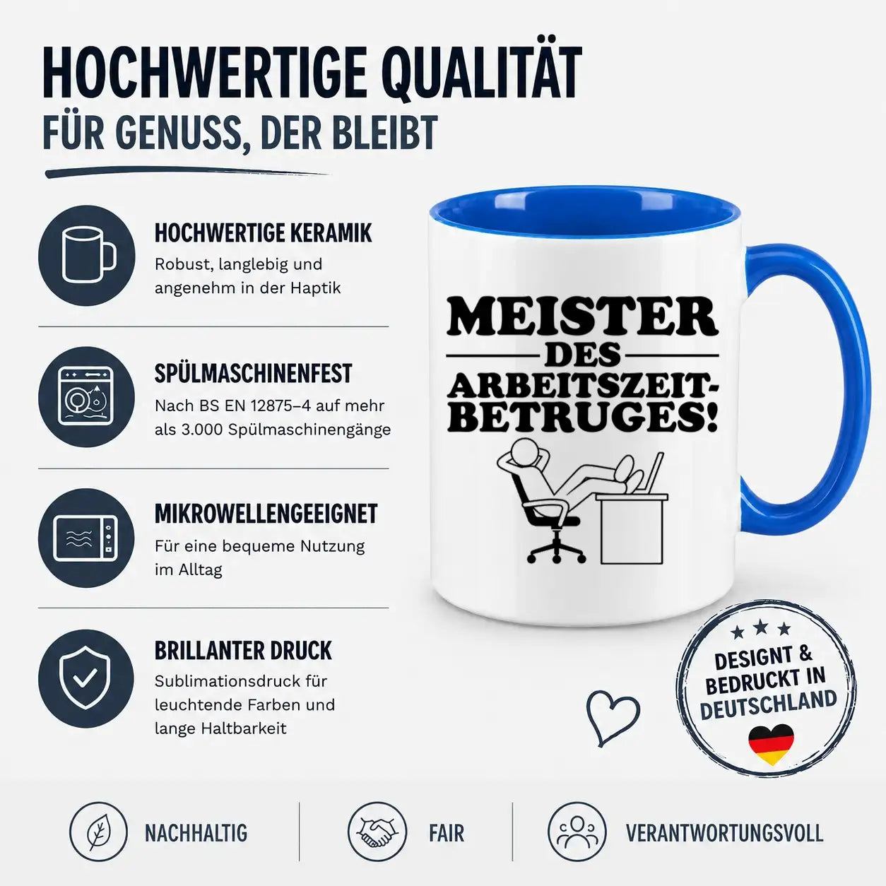 Tasse - Meister des Arbeitszeitbetruges!