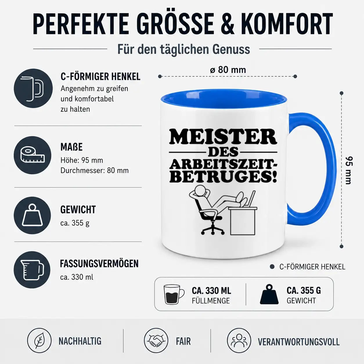 Tasse - Meister des Arbeitszeitbetruges!