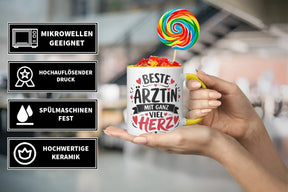 Tasse - Beste Ärztin mit ganz viel Herz