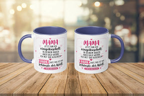 Tasse - Mama jetzt bin ich eingekuschelt in deinem Bauch aber bald werde ich mit dir kuscheln Papa sagt, das ist das schönste der Welt Dein Bäuchlein