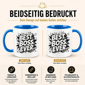LIEBTASTISCH® Tasse mit Spruch - Best. Boss. Ever. - lustige Kaffeetasse für Chef und Chefin - Geschenk - Schritte Plus Neu 4 - A Hunger Like No Other - {FARBE}