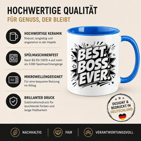 LIEBTASTISCH® Tasse mit Spruch - Best. Boss. Ever. - lustige Kaffeetasse für Chef und Chefin - Geschenk - Schritte Plus Neu 4 - A Hunger Like No Other - {FARBE}