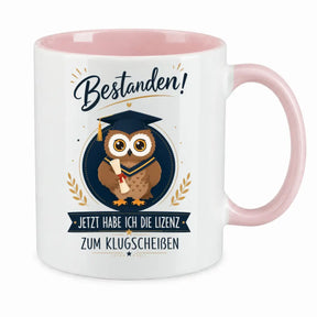 Tasse - Bestanden! Jetzt habe ich die Lizenz zum Klugscheißen