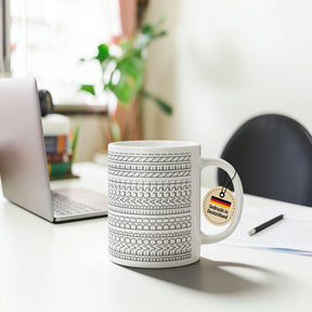 Tasse - Dekorative Strichmuster Reihen
