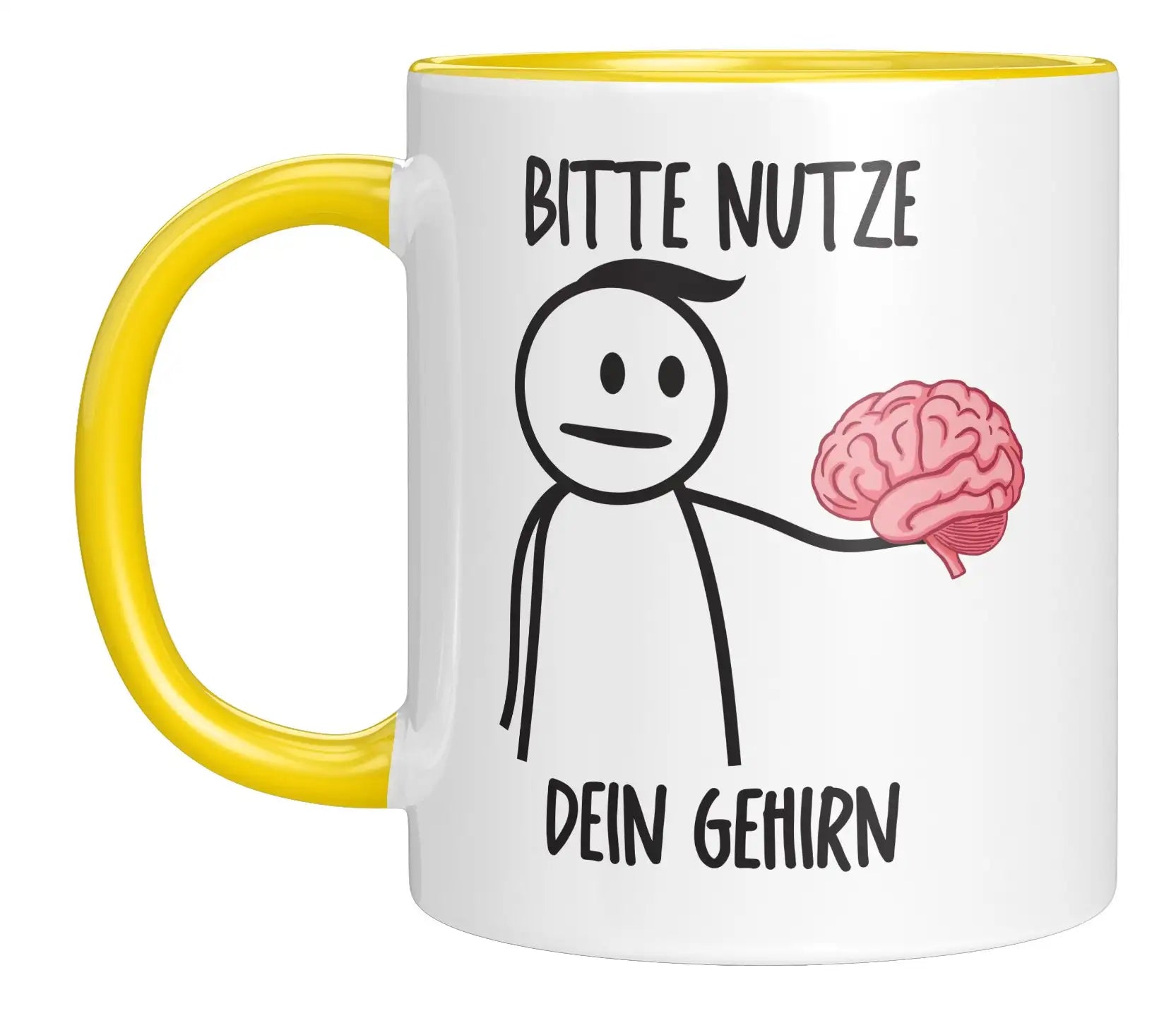 Tasse - Bitte nutze dein Gehirn