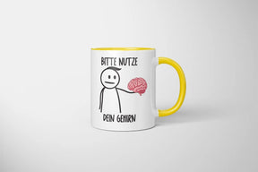 Tasse - Bitte nutze dein Gehirn