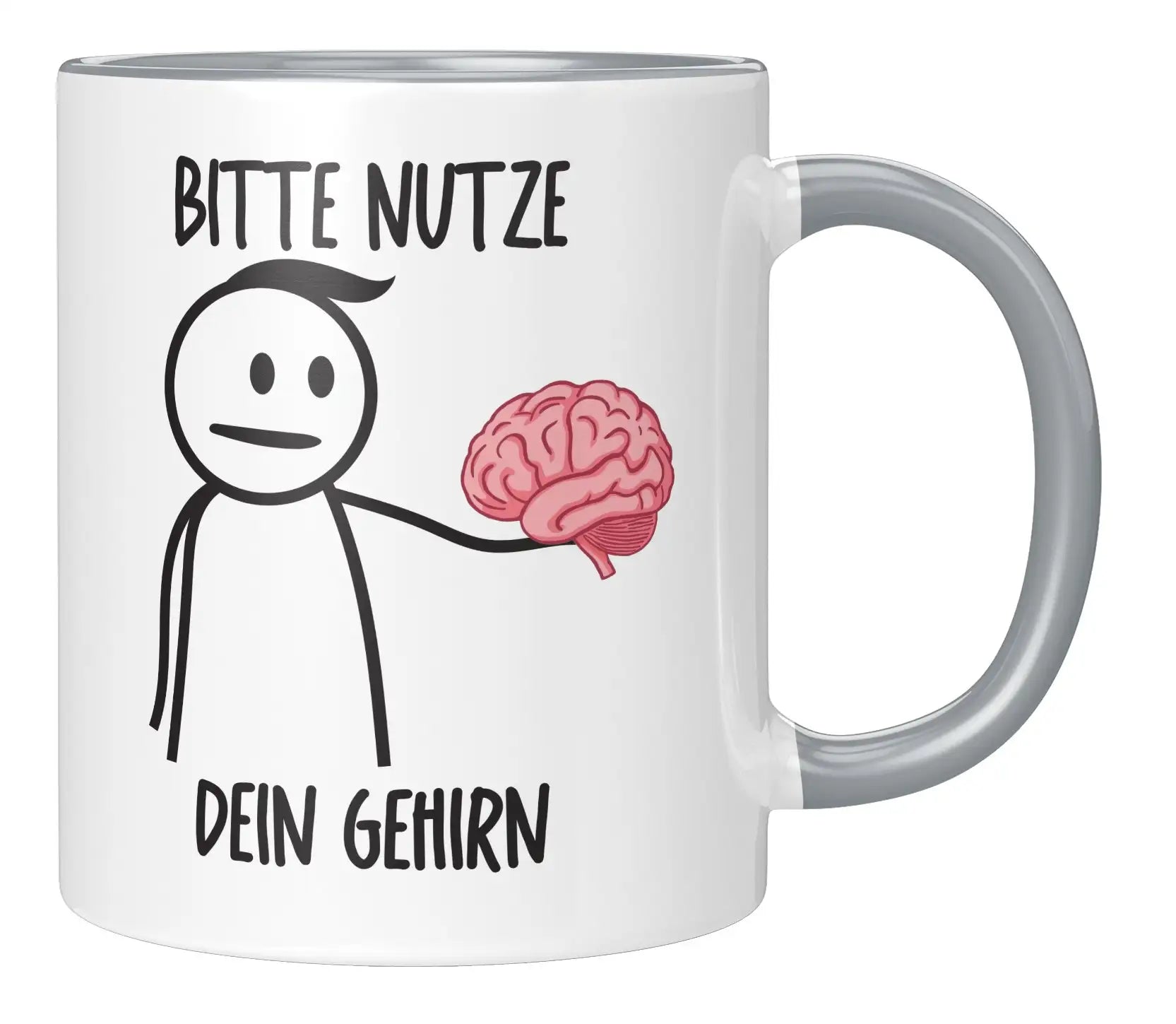 Tasse - Bitte nutze dein Gehirn