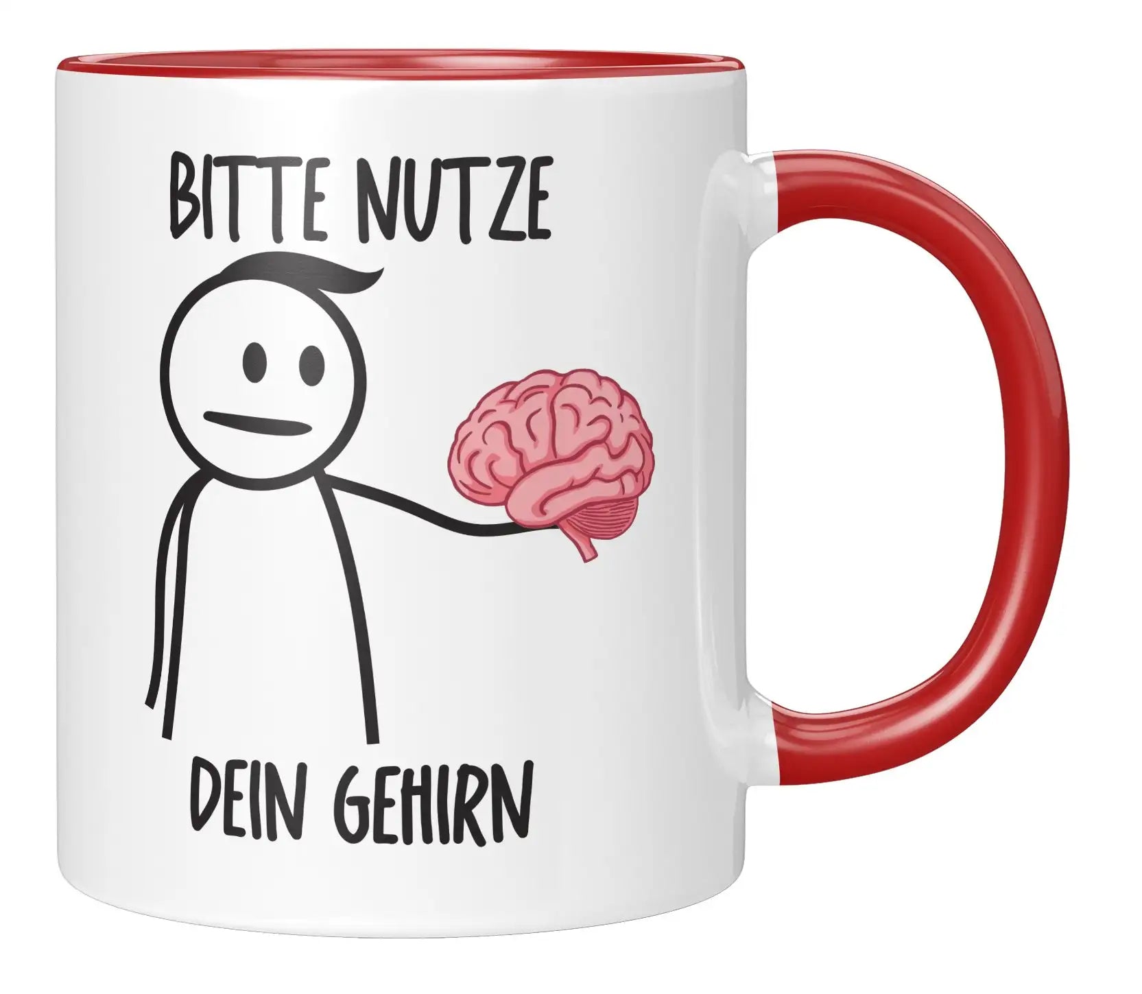 Tasse - Bitte nutze dein Gehirn