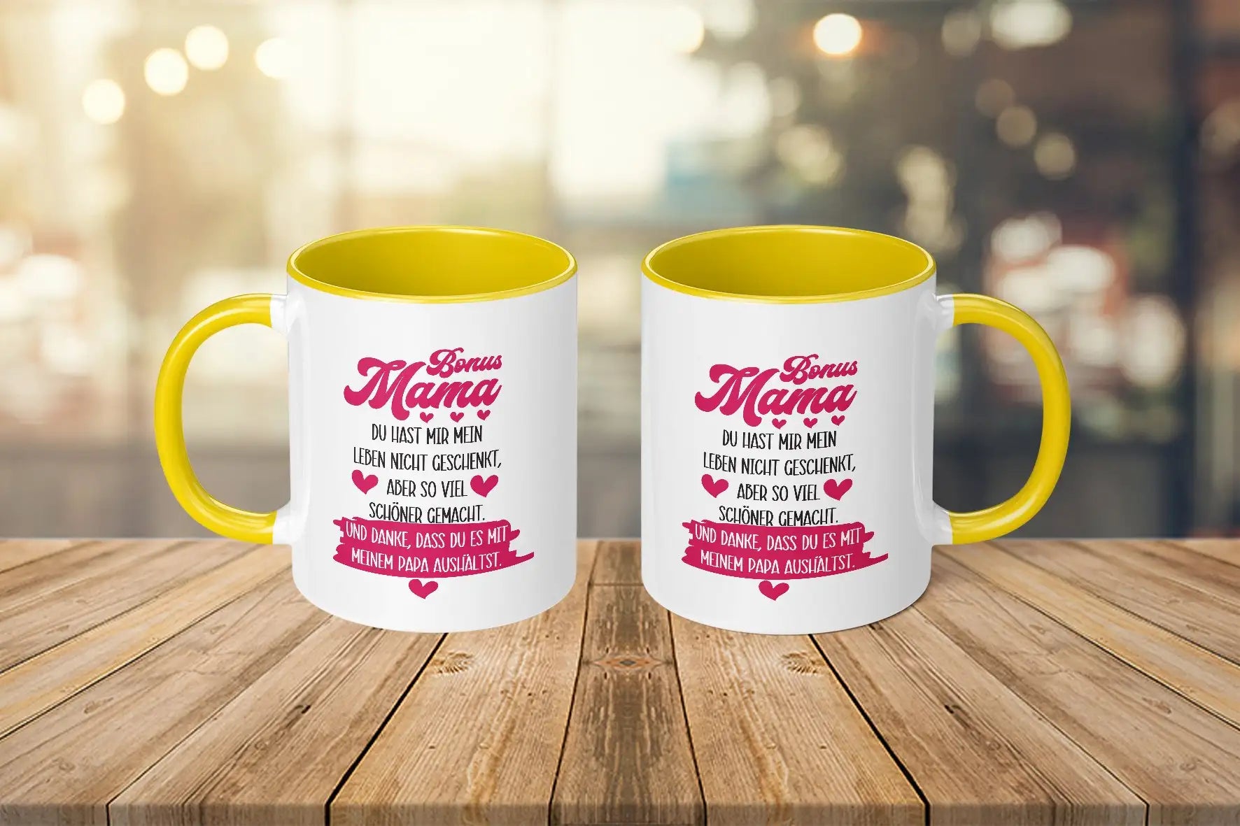 Tasse - Bonus Mama Du hast mir mein Leben nicht geschenkt, aber so viel schöner gemacht. Und danke, dass du es mit meinem Papa aushältst.
