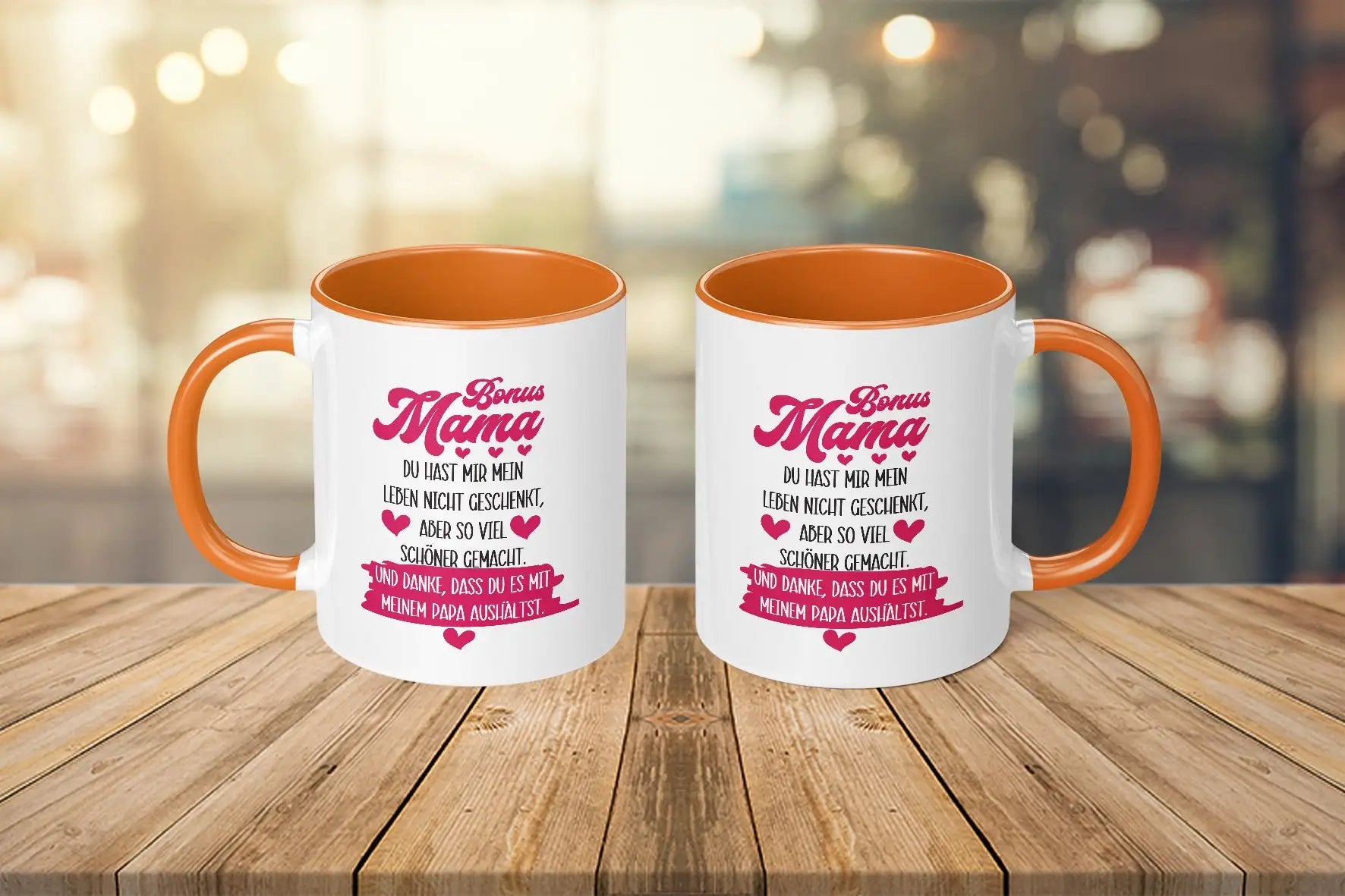 Tasse - Bonus Mama Du hast mir mein Leben nicht geschenkt, aber so viel schöner gemacht. Und danke, dass du es mit meinem Papa aushältst.