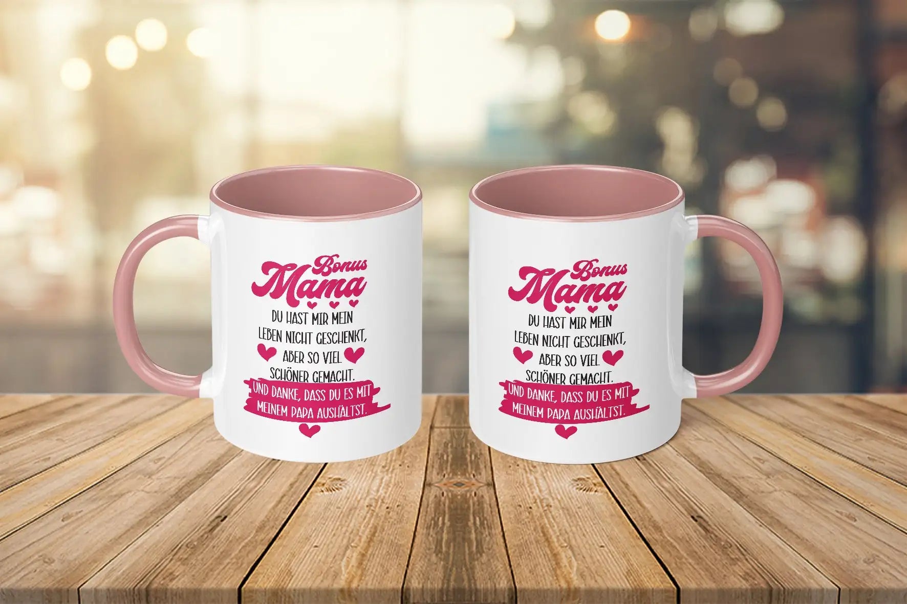 Tasse - Bonus Mama Du hast mir mein Leben nicht geschenkt, aber so viel schöner gemacht. Und danke, dass du es mit meinem Papa aushältst.