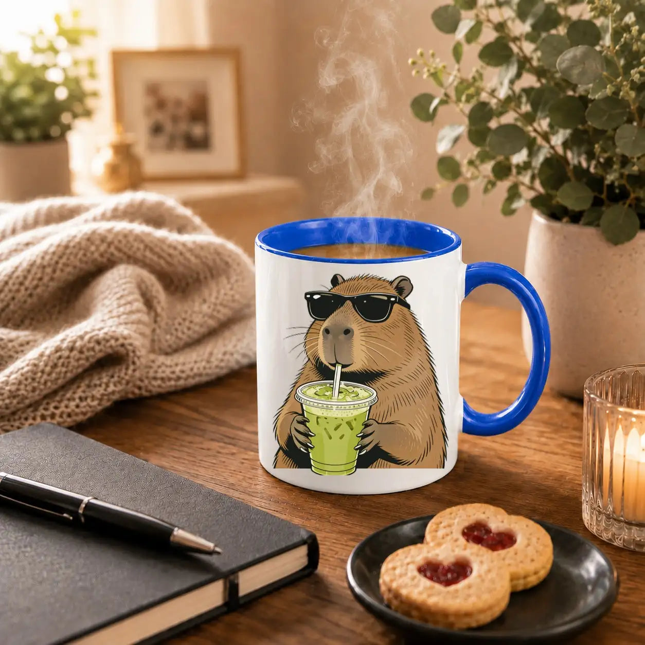 Tasse - Capybara mit Sonnenbrille Getränk