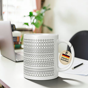 Tasse - Dekorative Nähstich-Muster