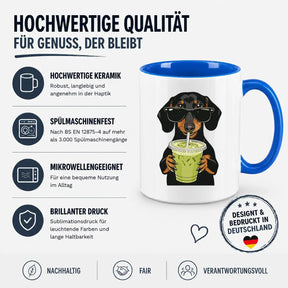 Tasse - Dackel Sonnenbrille Getränk