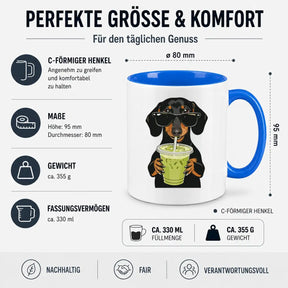 Tasse - Dackel Sonnenbrille Getränk