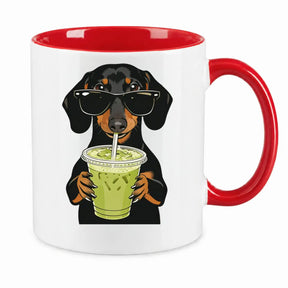 Tasse - Dackel Sonnenbrille Getränk