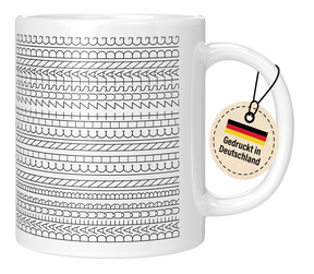 Tasse - Dekorative Nähmuster Linien