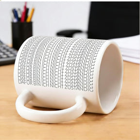 Tasse - Dekorative Nähmuster Linien
