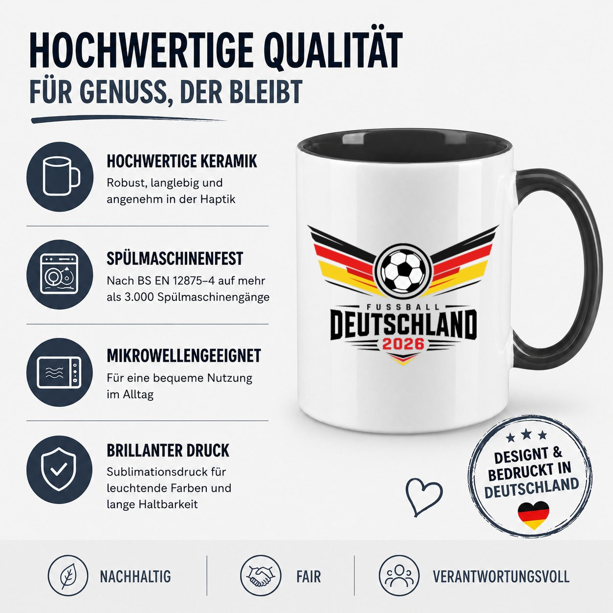 Tasse - Fussball Deutschland 2026