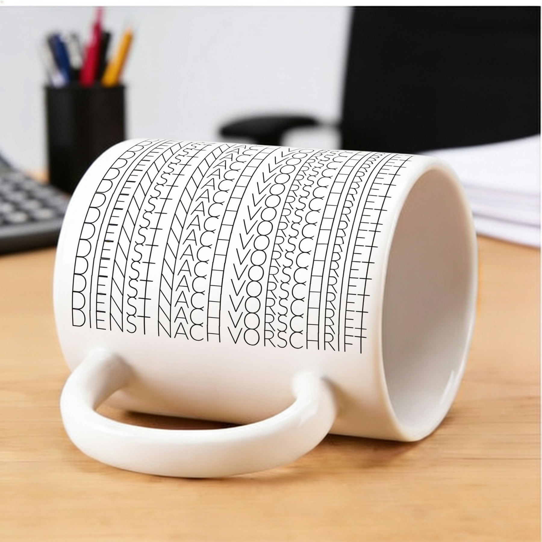 Tasse - Dekorative Stichmuster Linien