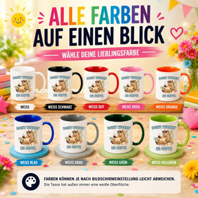 LIEBTASTISCH® Tasse mit Spruch - Dont worry be capy! - lustige Capybara Kaffeetasse Geschenk für Frauen Männer - Schöne Tassen - Spielzeug - Cabybara - Wasserschwein - {FARBE}