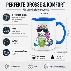 Tasse - Einhorn mit Sonnenbrille Smoothie