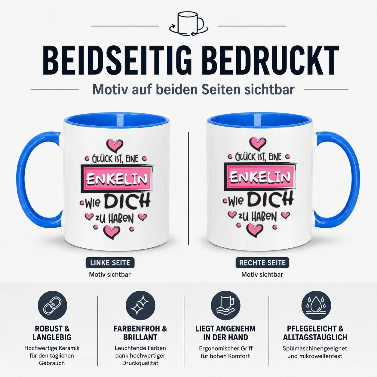 Tasse - Glück ist, eine Enkelin wie dich zu haben
